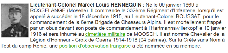Hommage au lieutenant-colonel Marcel-Louis Hennequin. Mlh10