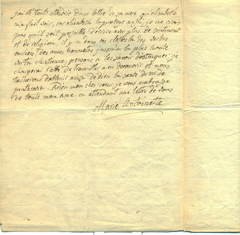 Lettre de Marie Antoinette à la duchesse de Lamballe du 27 novembre 1781 Antoin10