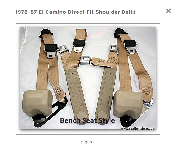 seat & shoulder belts 111