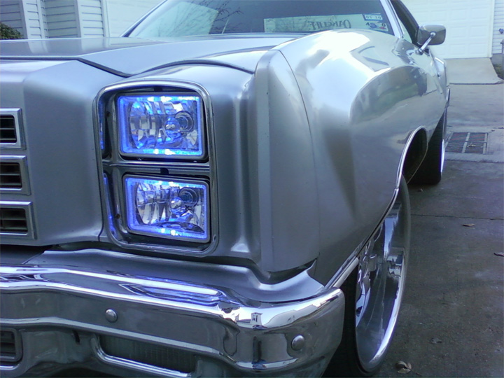 Monte Carlo 76-77 clear front turn lights vs 74 ElCamino 77mont10