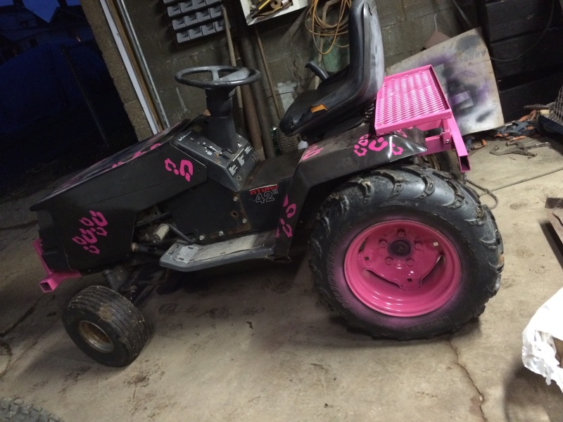 pink cheetah tractor build. Img_0712