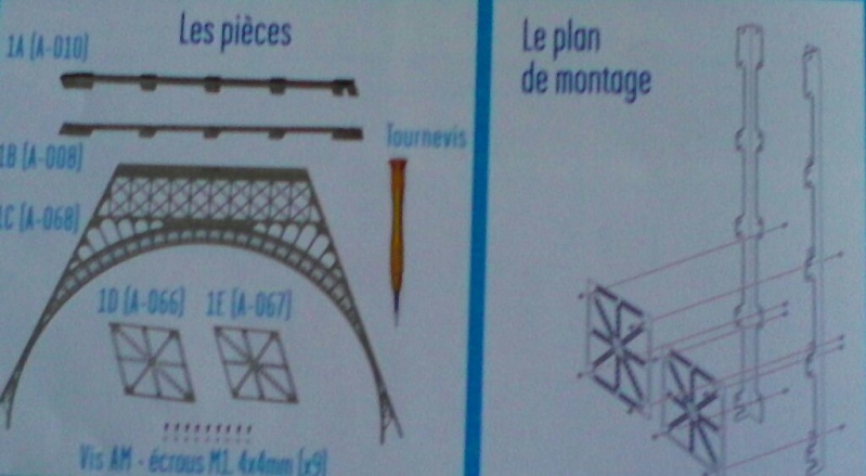 Tour Eiffel au 1/270 ème - Kit métal en 100 fascicules du groupe TF1 P_201517