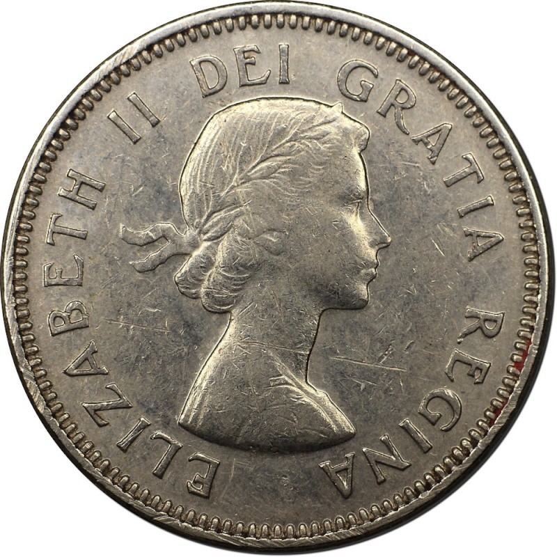 1963 - Coin Détérioré, Double Castor & "5 CENTS" (Dbl. Beaver & 5 CENTS) Avers10