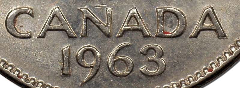 1963 - Coin Détérioré, Double Castor & "5 CENTS" (Dbl. Beaver & 5 CENTS) Revers16