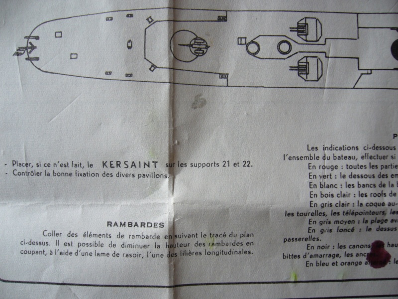 Escorteur d Escadre type T 47 D622 KERSAINT classe SURCOUF 1/400ème Réf L 542 Notice 2310