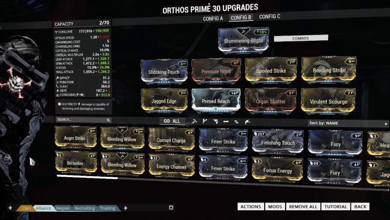 Orthos Prime Build : Very OP in PVP 1210