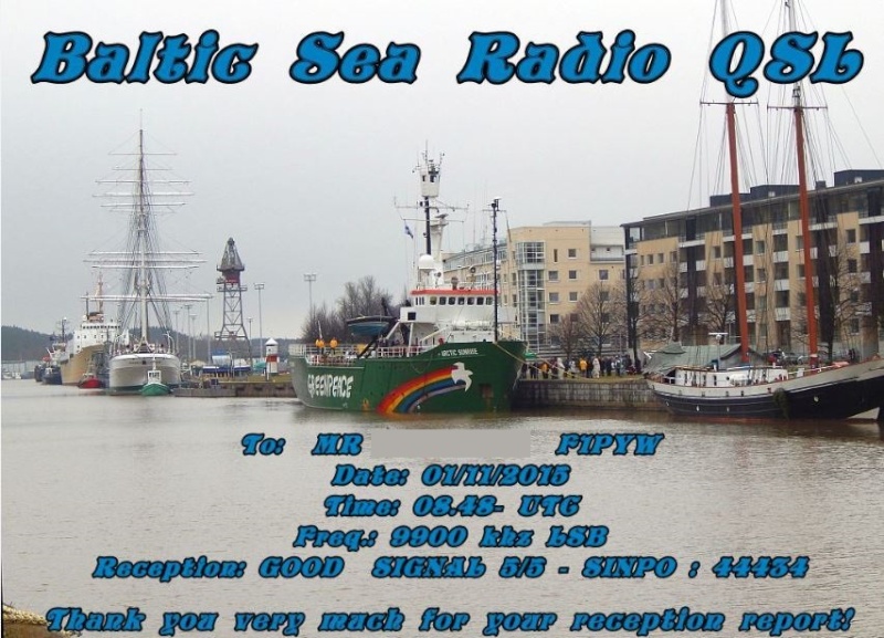 eQSL de Baltic Sea Radio Baltic10