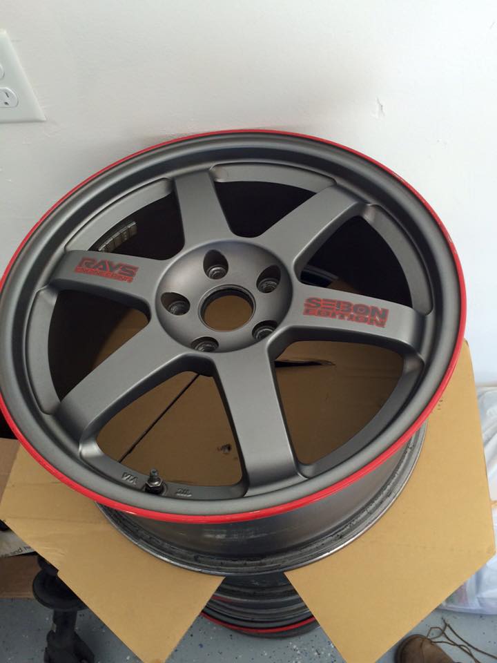 FS/WTT Volk Rays TE37 "Seibon Carbon" Edition 18x8.5 +48 w/o tires. 12193511