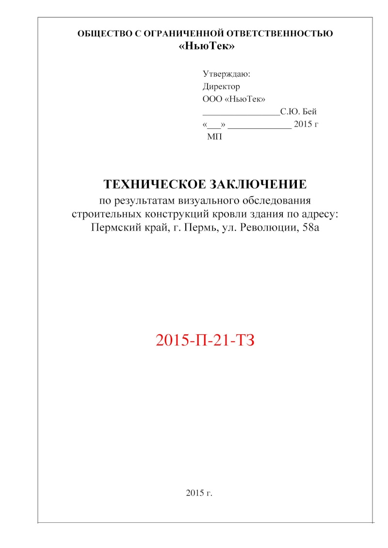 ТЕХНИЧЕСКОЕ ЗАКЛЮЧЕНИЕ по результатам визуального обследования  строительных конструкций кровли  Page2_10