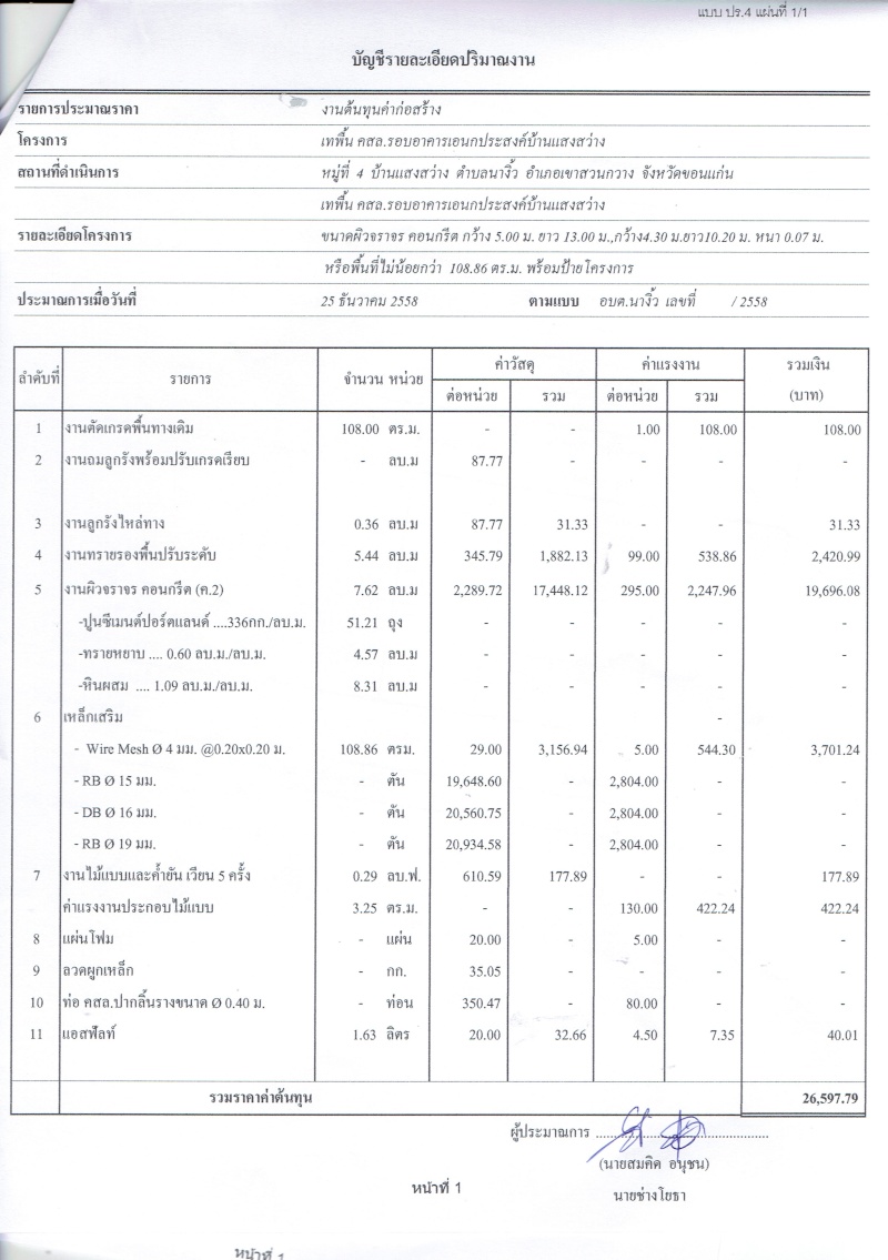 โครงการปรับปรุงลานศาลาเอนกประสงค์  บ้านแสงสว่าง  หมู่ที่ 4 ตำบลนางิ้ว  อำเภอเขาสวนกวาง  จังหวัดขอนแก่น Cci26039