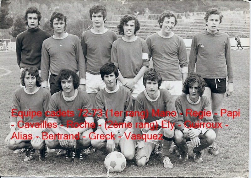 Football : quipe cadets 1972 1973 Equipe10