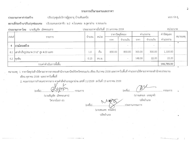 โครงการปรับปรุงศูนย์บริการผู้สูงอายุ บ้านเซินเหนือ  หมู่ที่ 2  ตำบลโนนคอม อำเภอภูผาม่าน  จังหวัดขอนแก่น 317