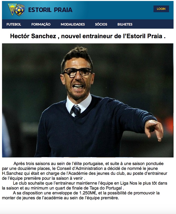 H.Sanchez prends les rêne d'Estoril Praia  Presen11