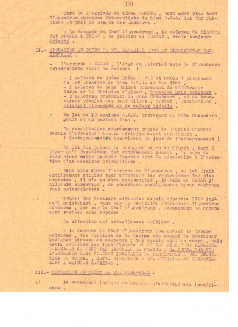 Vie de l'unité du 1er ESC du 12ème G.A.C.A à THIES en 1942 Note_g11