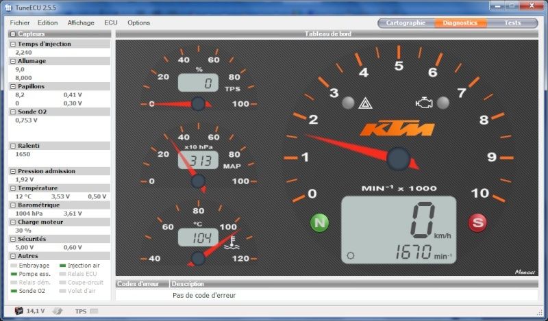 partage Tune ECU, info moteur 610