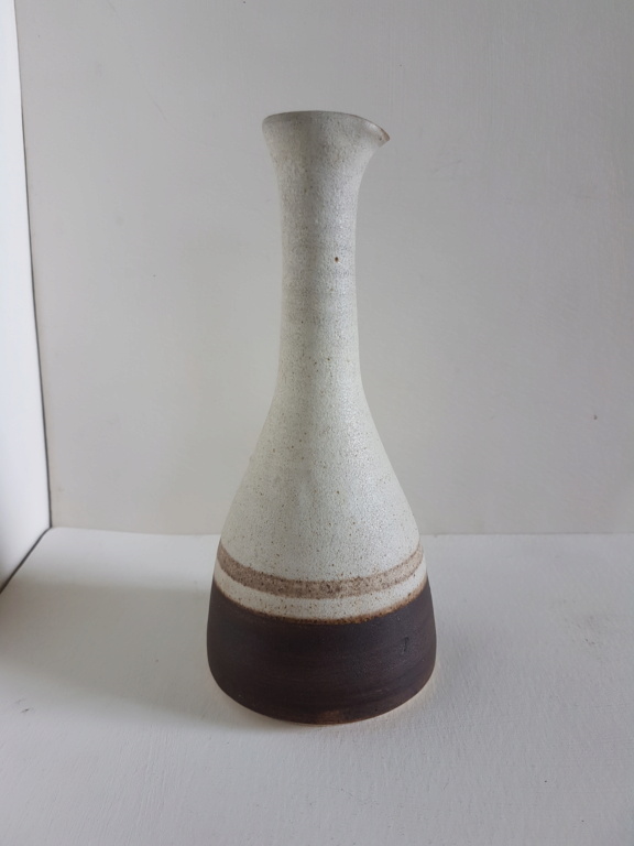 Bottle vase, HP mark. Atypical form Helen Pincombe? -possibly Haven Pottery 20220612