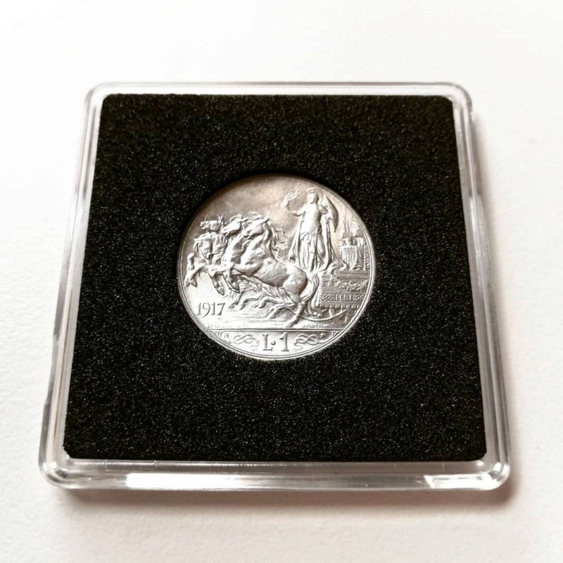 1 Lira de Vittorio Emanvele III, Italia 1917 20190515