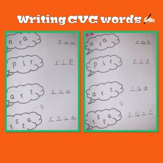 Phonics ( Letter Mm) + reading and writing CVC words F6057310