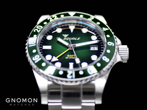 Nouveaut Squale 30 ATMOS ALPINE GREEN GMT CERAMICA