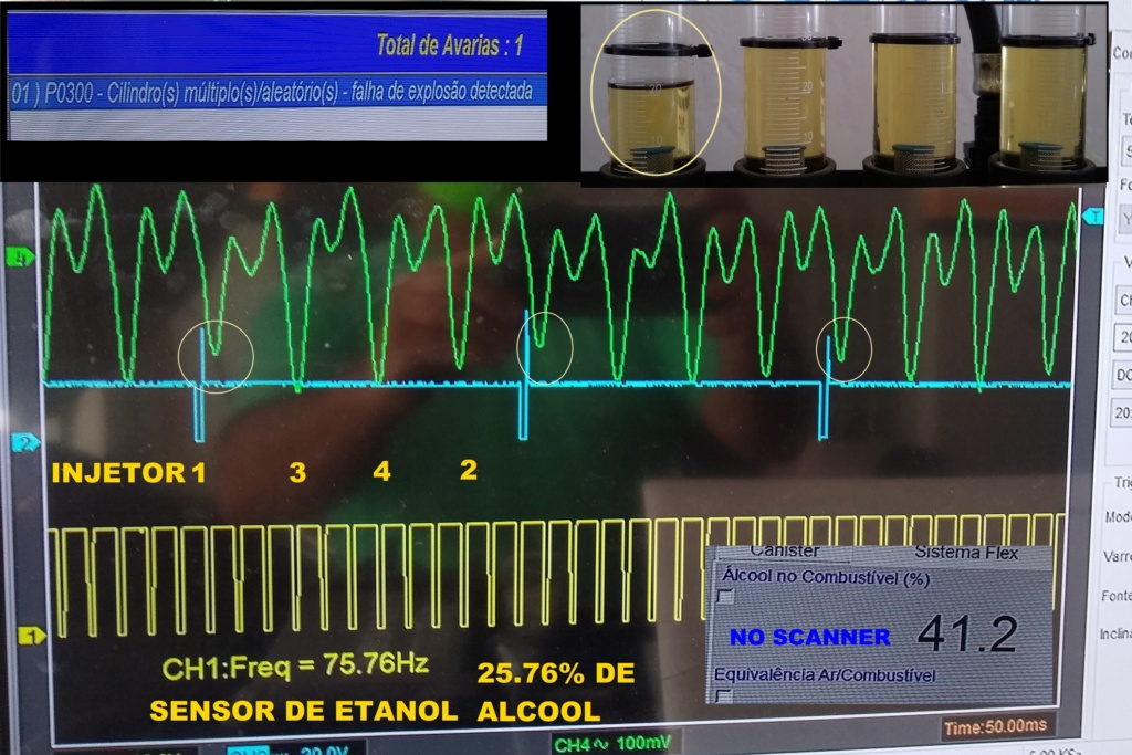 TRANSDUTOR - SENSOR DE ETANOL,TRANSDUTOR DE VAZÃO DE INJETORES (VISITA O CANAL ISAIAS SERVIÇOS AUTOMOTIVO) Falha_10