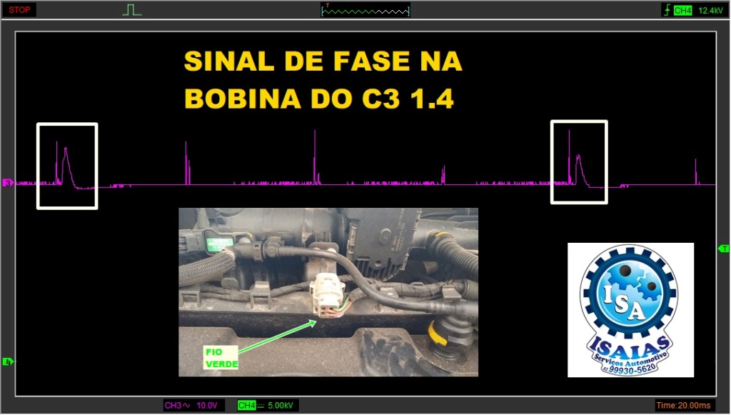 SINAL DE FASE NA BOBINA DO C3 1.4 FLEX 8V CONECTOR CINZA Fase_c10