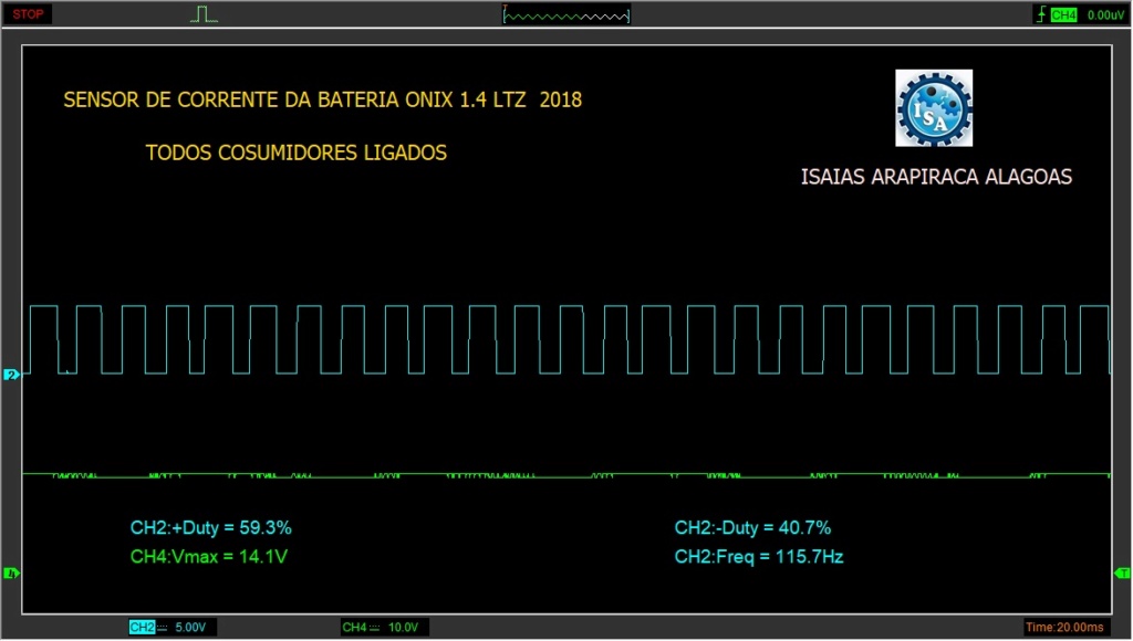 SENSOR DE CORRENTE DA BATERIA ONIX 1.4 LTZ 2018 Sensor11