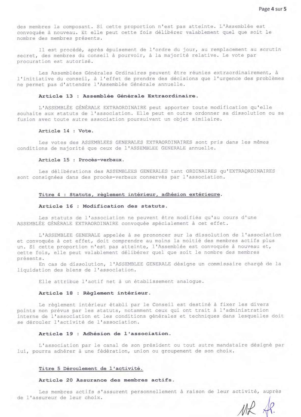 Le texte des statuts en vigueur de l'association Ae-sta17