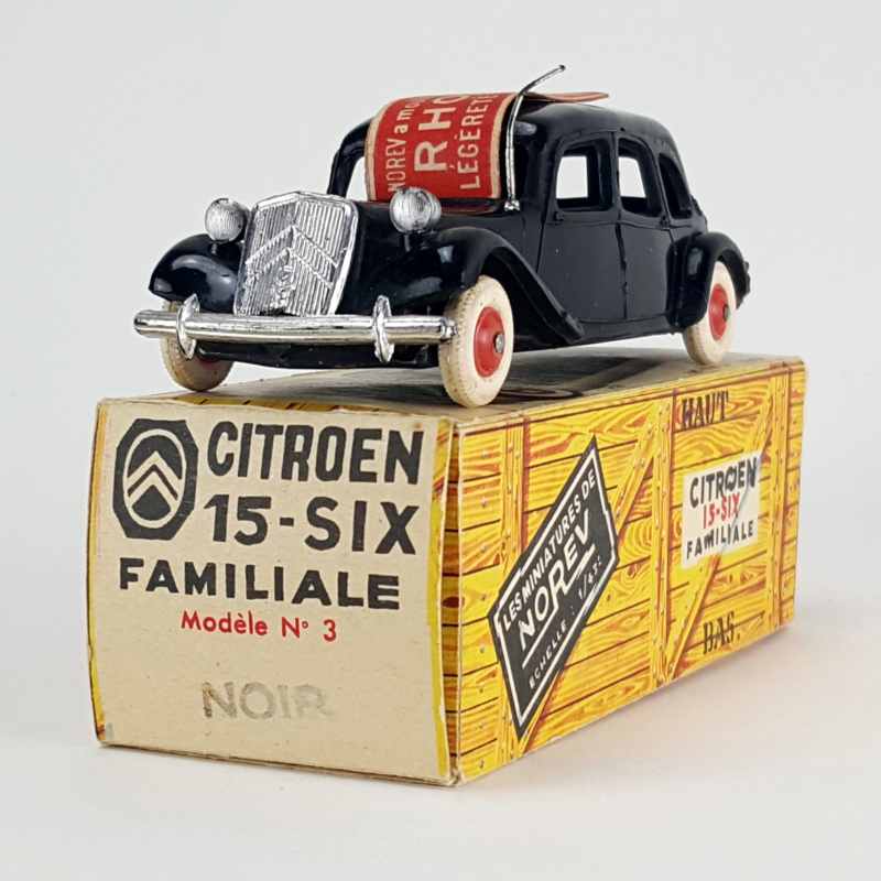 Citroën et les miniatures - "Traction" Familiale 15 Six NOREV N° 3  1954 20230448