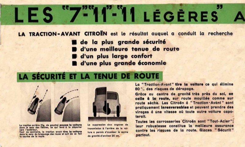 Publicités de CITROËN Traction Avant Brochu10