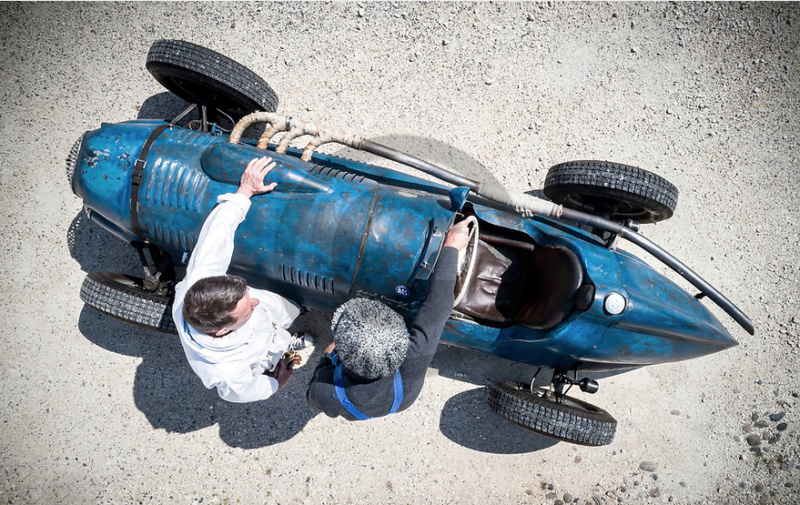 Citroën et Joseph Gali : Traction 11 monoplace de course - 1948 Captu179