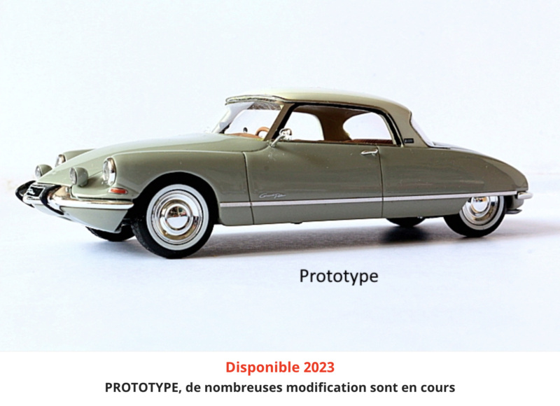 EVRAT miniatures > Nouveautés 2023 > Citroën DS "Grand Palais" – Le coupé signé Gérard Godfroy 1/43 Captu681