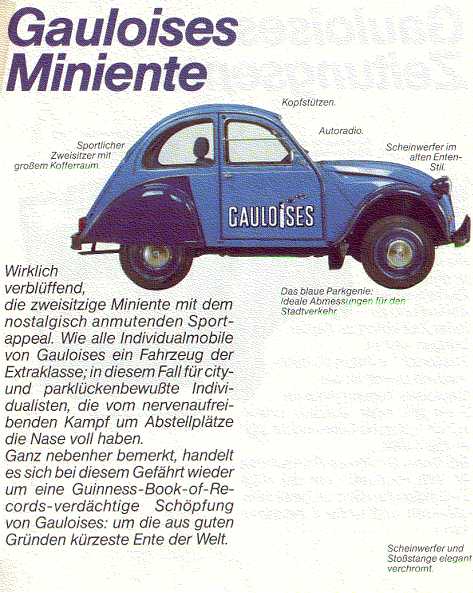 Les Citroën de la marque Gauloises Mini10
