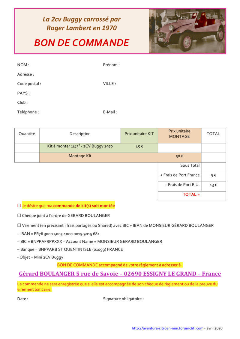 Citroën 2CV "Buggy" de Roger Lambert du forumchti 1970 : 3ème Proposition 2019  du Forumchti - Page 3 Relanc10