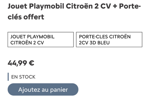 Citroën 2CV par PlayMobil