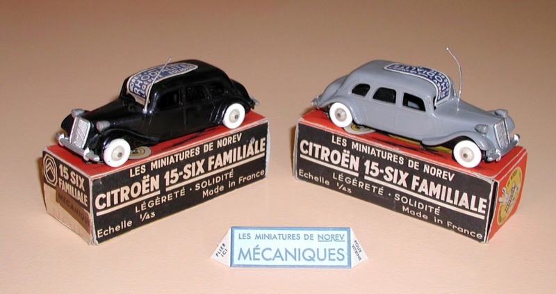 Citroën et les miniatures - "Traction" Familiale 15 Six NOREV N° 3  1954 Trac_m10