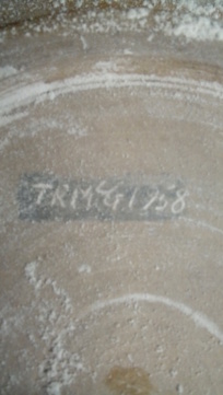 Glaze test bowl? Anybody recognise the style? - TRMcG mark, 1958  20200469