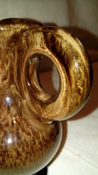 Streaky glazed jug, unsigned but distinctive handle. 20200662