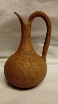 Thrown, Rough-Textured Ewer, Incised CPO 20200943