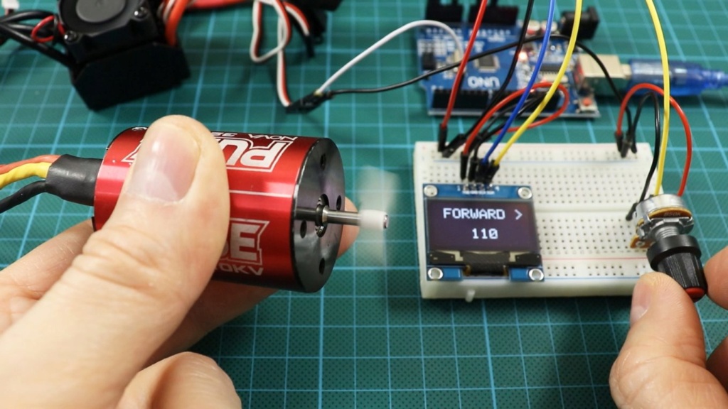 CONTROLAR MOTOR ESCOVADO E SEM ESCOVA, COM ARDUINO 00110