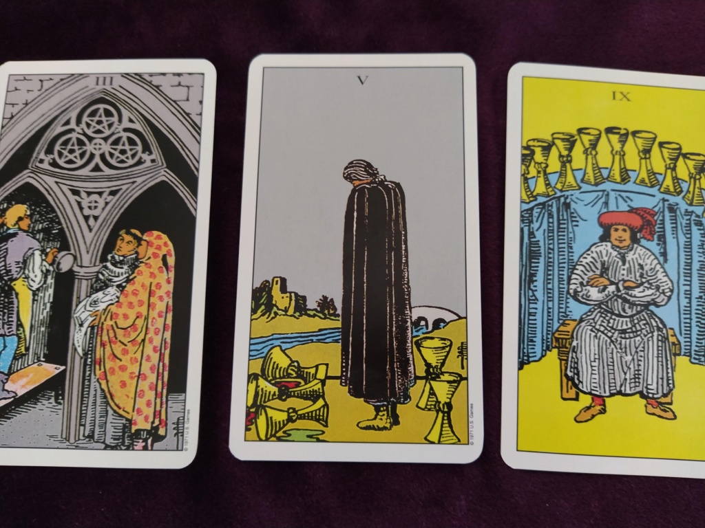 Exámen Tarot 3 - Tirada de 3 cartas Oros y Copas Tirada11