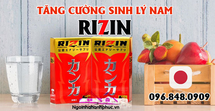 Rizin thành phần bên trong và cách sử dụng bổ thận rizin chính hãng hiệu quả Rizin-10