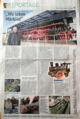 Reportage über Märklin in unserer Tageszeitung Img_2050