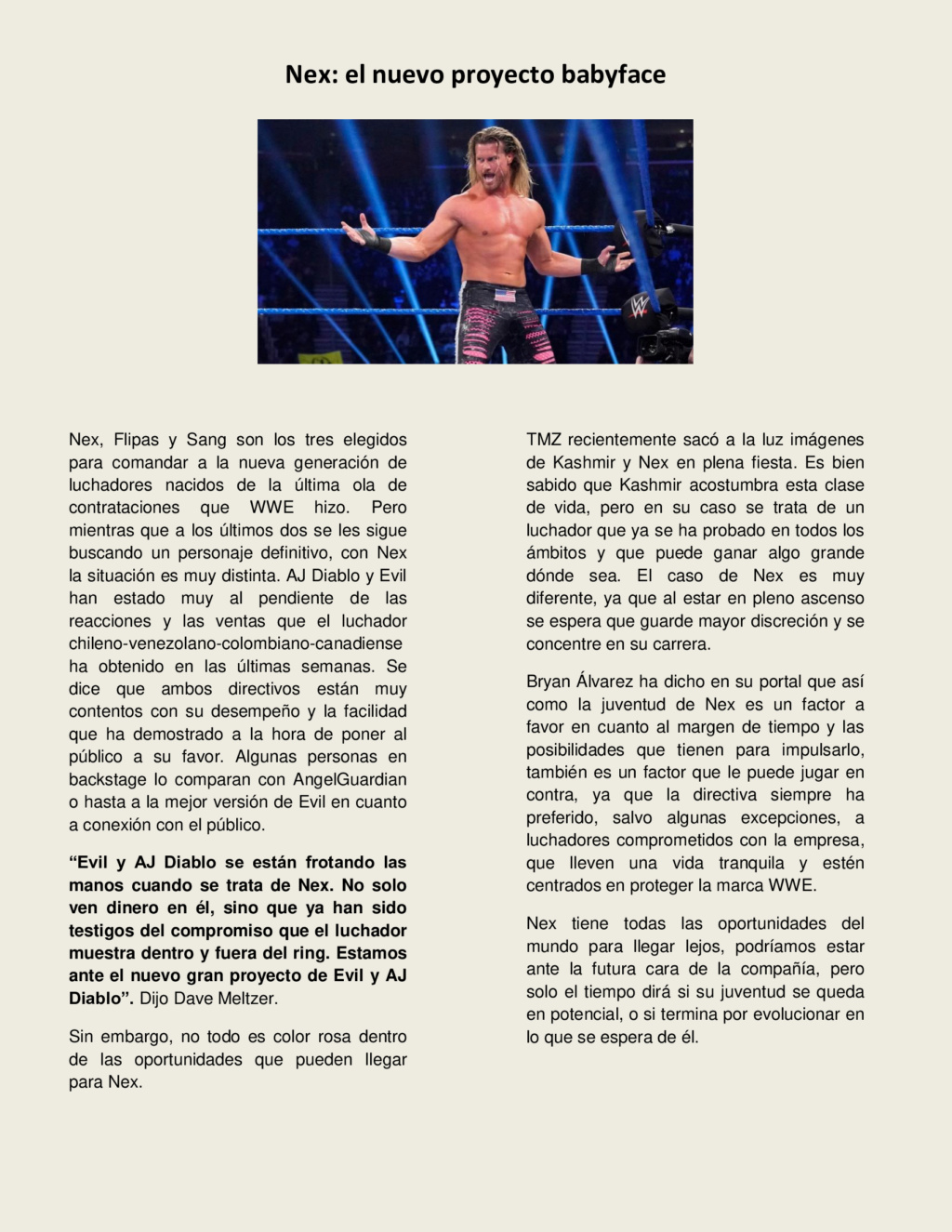 WWE Magazine Edición Septiembre 2020 Nex10