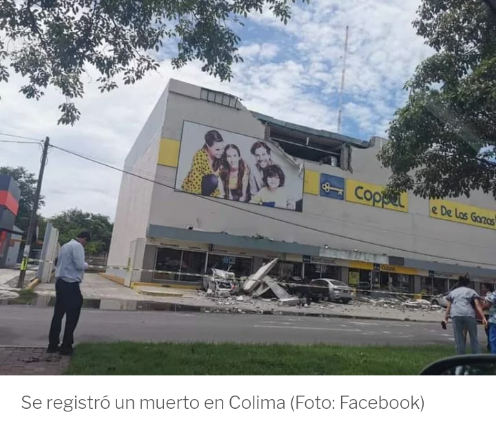 Sismo en México dejó una persona muerta en Colima y daños en edificios Scre1386