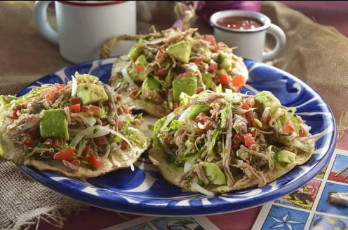 Tostadas de salpicón de res  Scree224