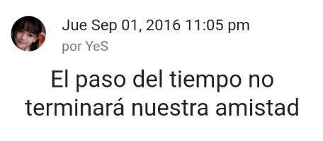 El paso del tiempo no terminará nuestra amistad Scree734