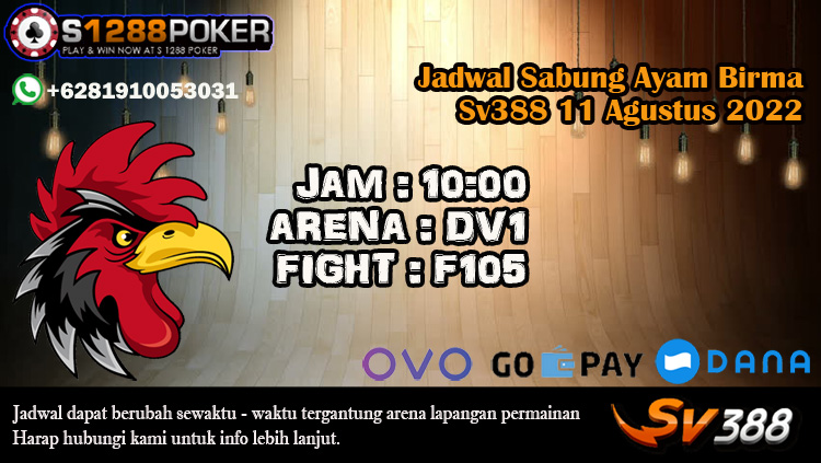 Jadwal Sabung Ayam Birma Sv388 11 Agustus 2022 Jadwal27