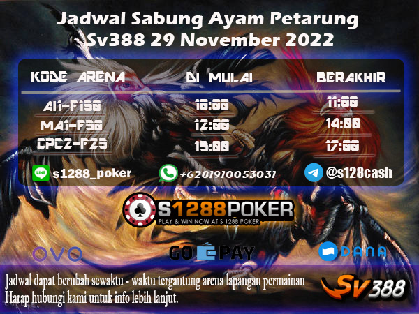 Jadwal Sabung Ayam Petarung Sv388 29 November 2022 Jadwal82