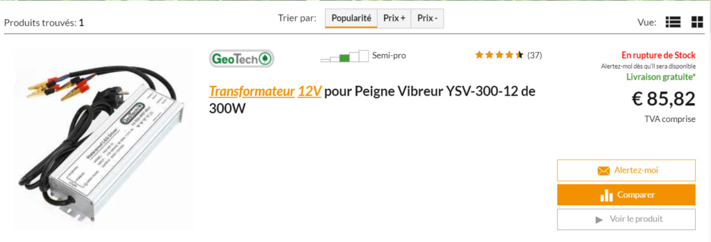 electrique - Alimenter directement un peigne vibreur électrique à olive en 12V avec panneau solaire 2022-015