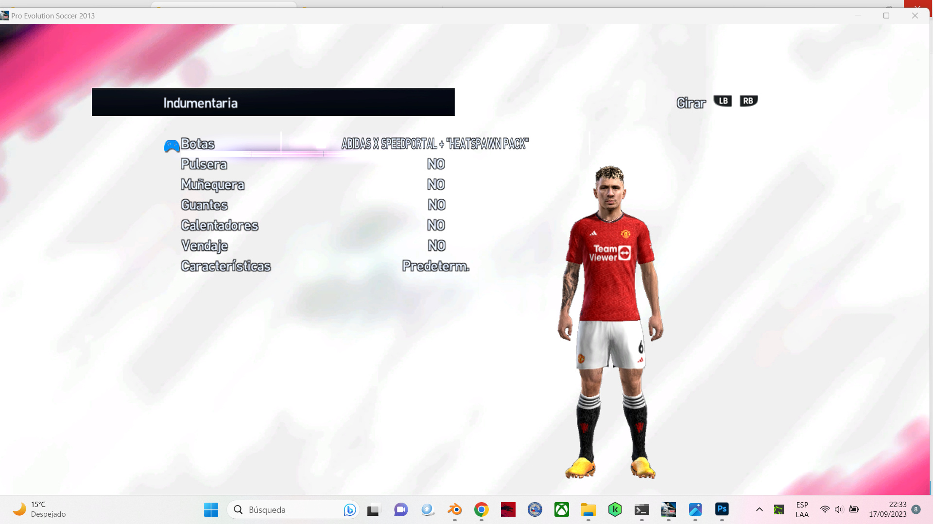 NEW MODEL BODY AND MODEL OF KIT ADIDAS 2024 FOR PES 2013 BY BLUE FACEMAKER 2023-010